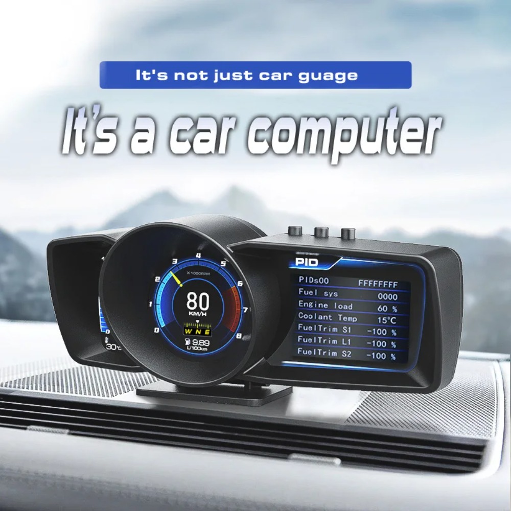 Hud Obd2 Multi Function Alarm - HUD OBD2+GPS Compteur de vitesse intelligent