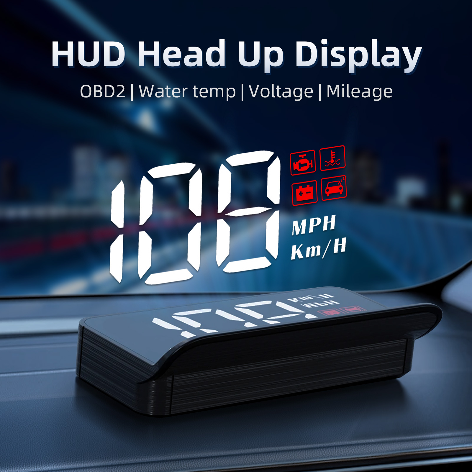 Obd2 Hud Speedometer Projector - Compteur de vitesse numérique automatique M3