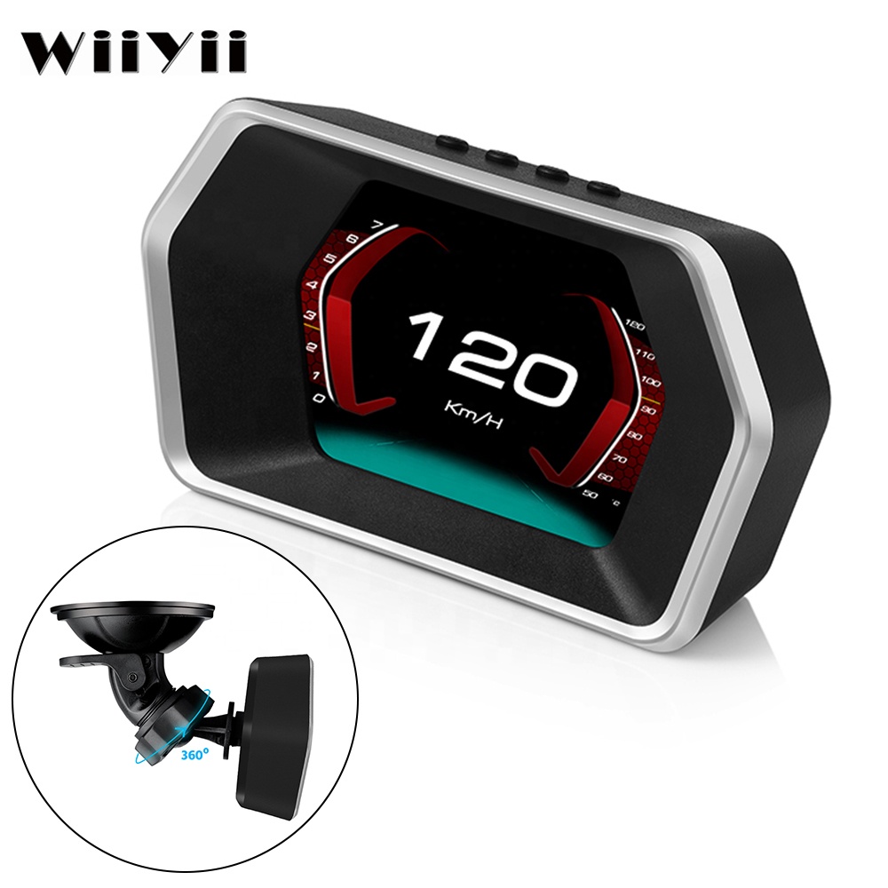 Hud Obd2 Multi Function Alarm - Compteur numérique multifonction universel P17 OBD2