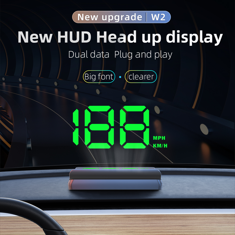 Car Hud Head Up Display Gps - Compteur de vitesse numérique GPS HUD,