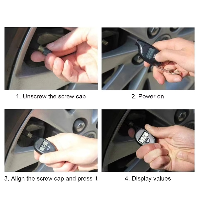 Hud Display With Tire Pressure - Manomètre numérique pour pneus avec écran