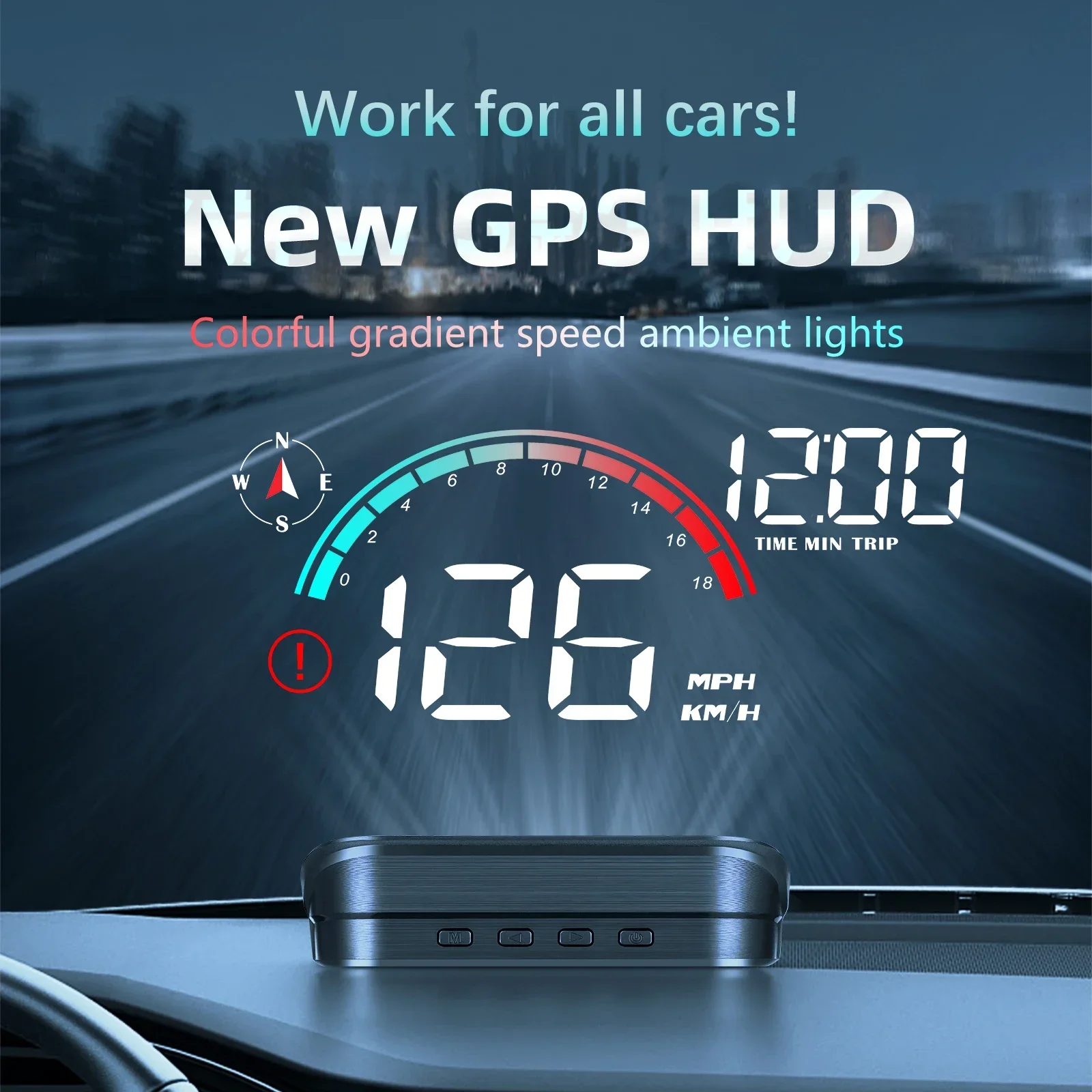 Car Hud Head Up Display Gps - M22 A8 M8, affichage tête haute