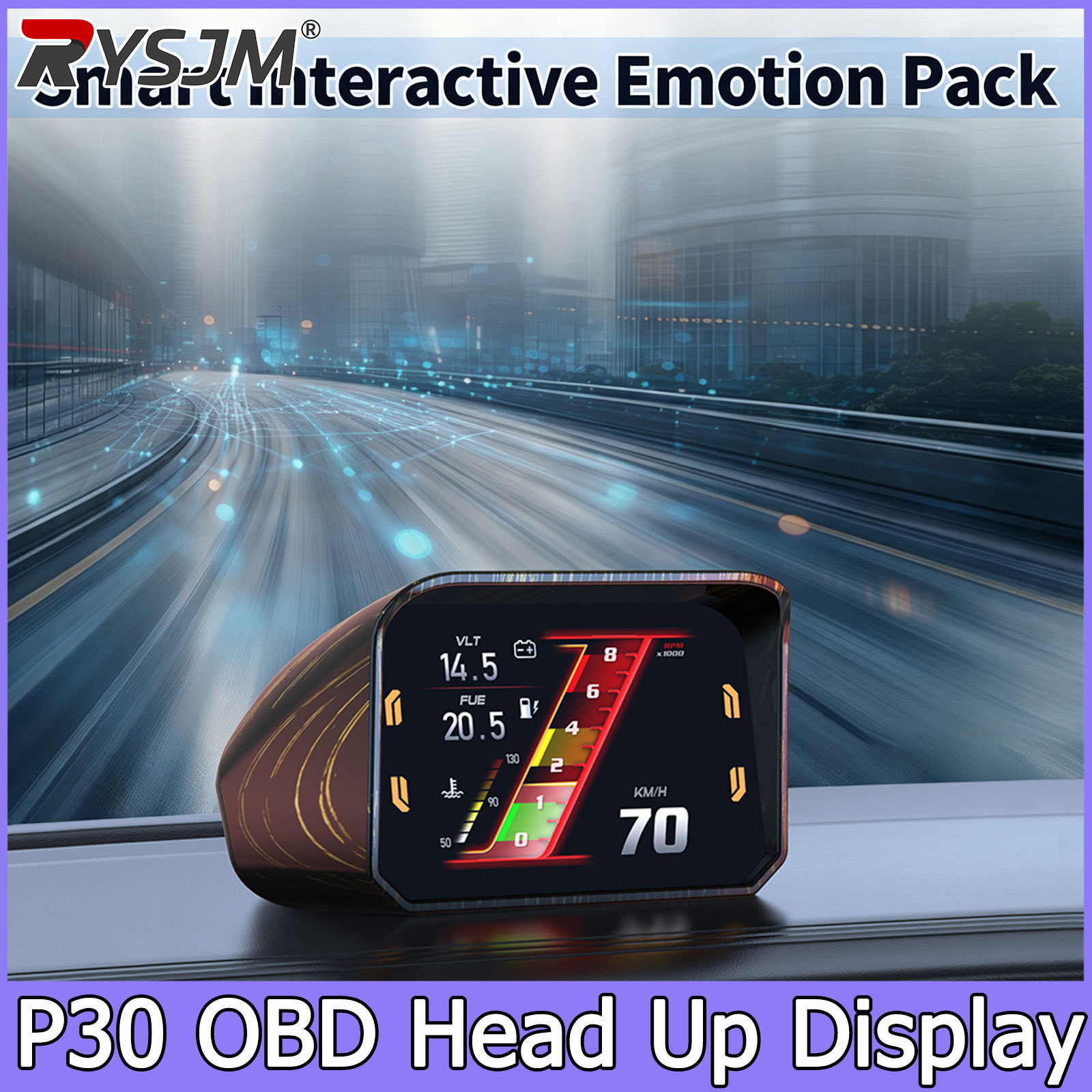 Obd2 Hud Speedometer Projector - Compteur de vitesse P30, compteur de