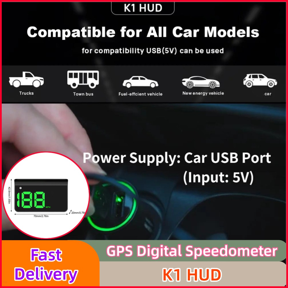 Car Hud Head Up Display Gps - K1 HUD affichage tête haute GPS