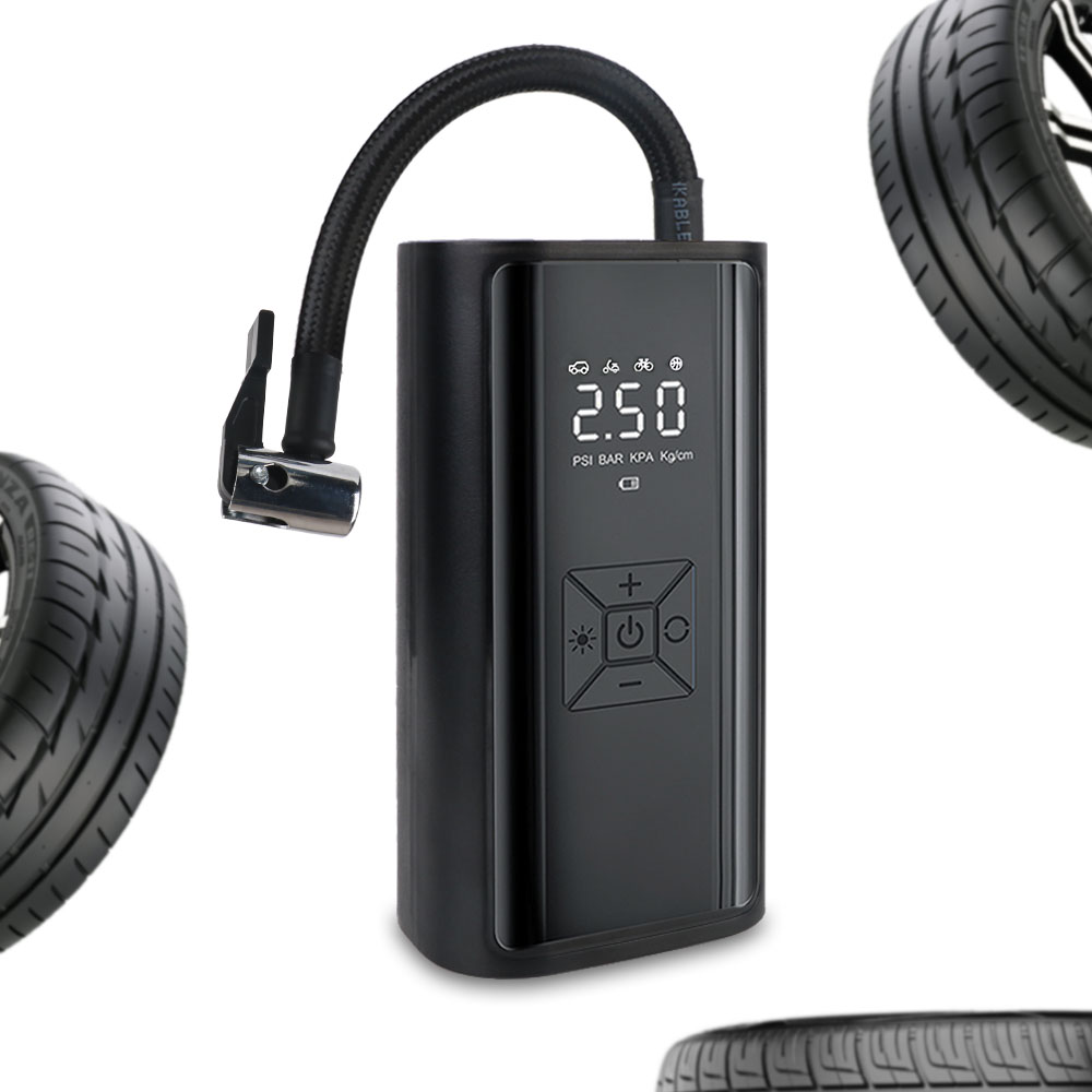 Hud Display With Tire Pressure - Compresseur d'air portable sans fil avec