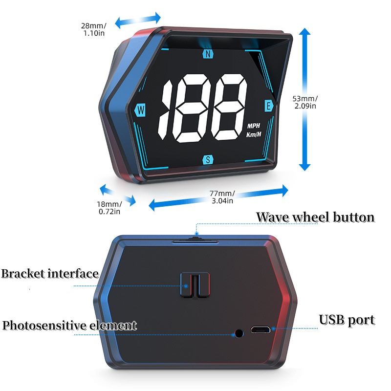 Compteur de vitesse GPS HUD, a - Car Hud Head Up Display Gps avis et prix