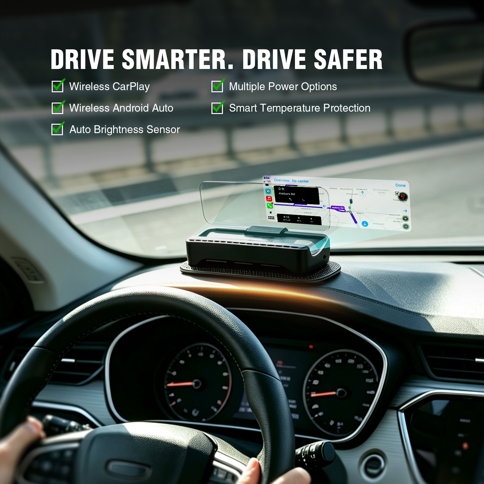Affichage tête haute HUD GPS V - Car Heads Up Display Navigation avis et prix