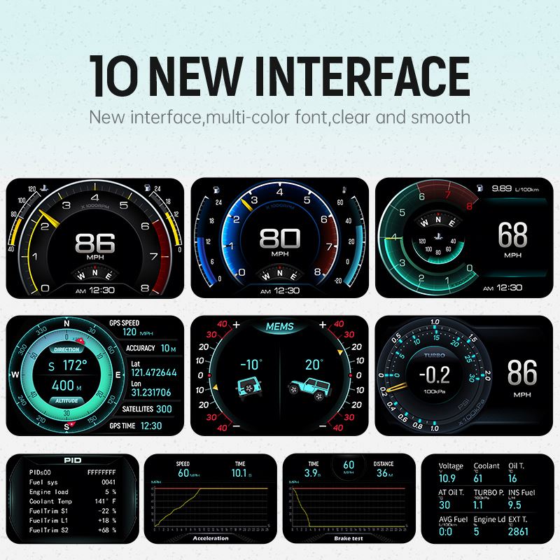 Panneau de instruments intelli - Hud Speedometer Digital Universal avis et prix
