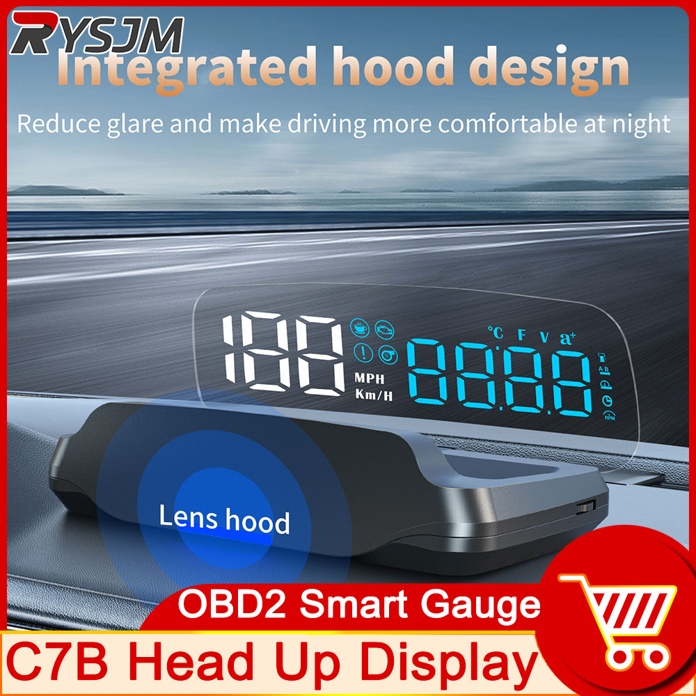 C7B OBD2 HUD affichage tête ha - Obd2 Hud Speedometer Projector avis et prix