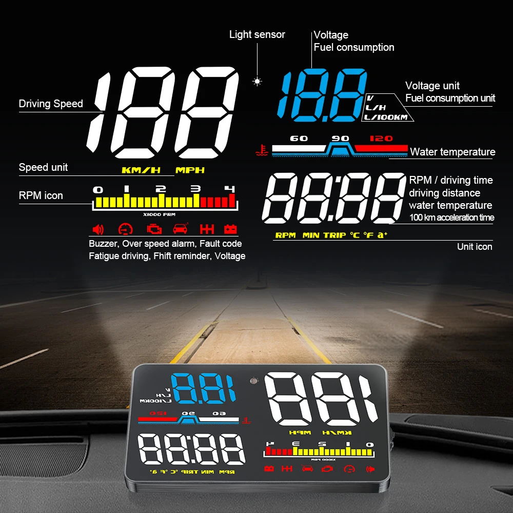 Projecteur de pare-brise numér - Car Heads Up Display Navigation avis et prix