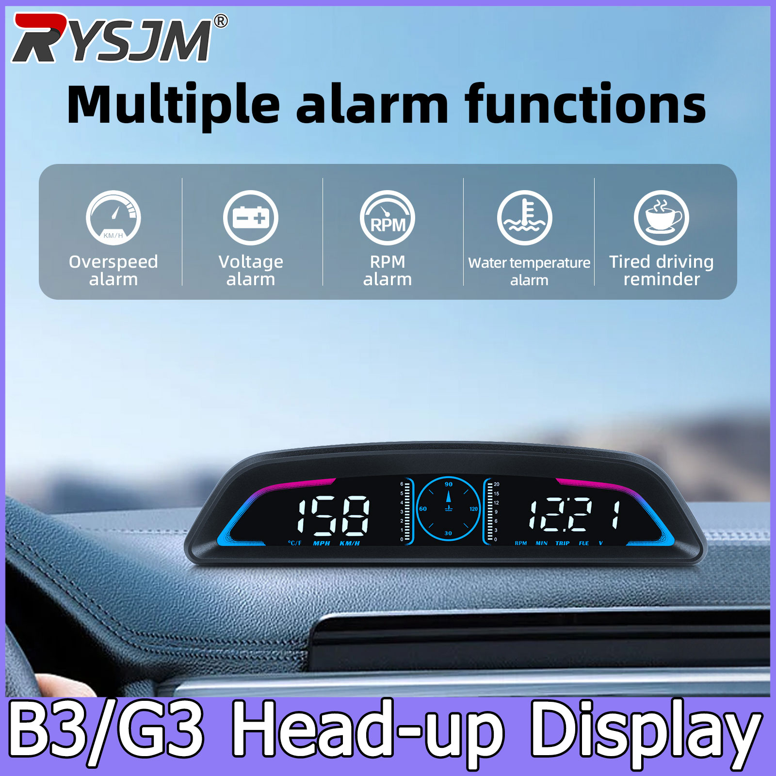 Compteur de vitesse numérique  - Car Hud Head Up Display Gps avis et prix