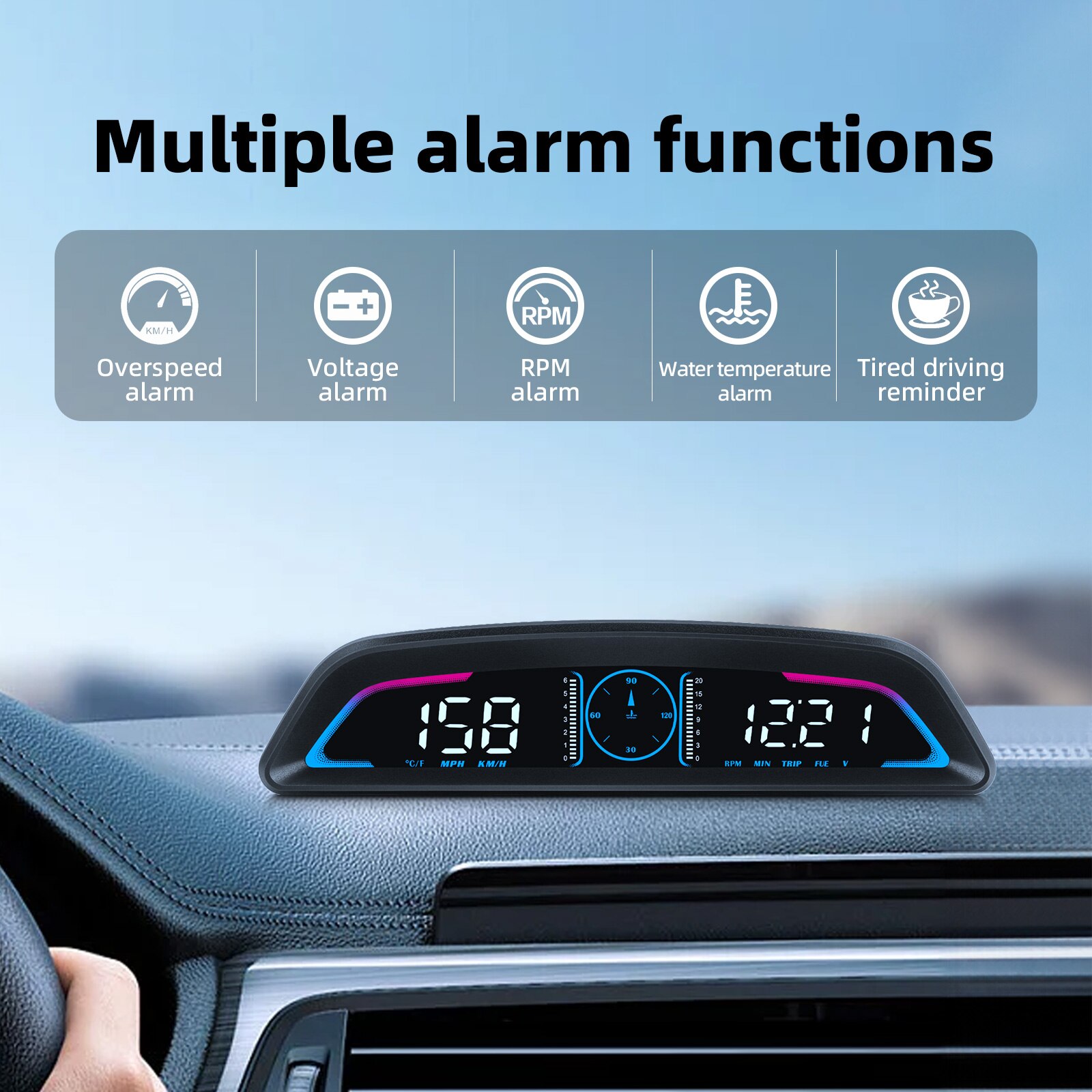 AD voiture B3 OBD/G3 GPS affic - Hud Obd2 Multi Function Alarm avis et prix
