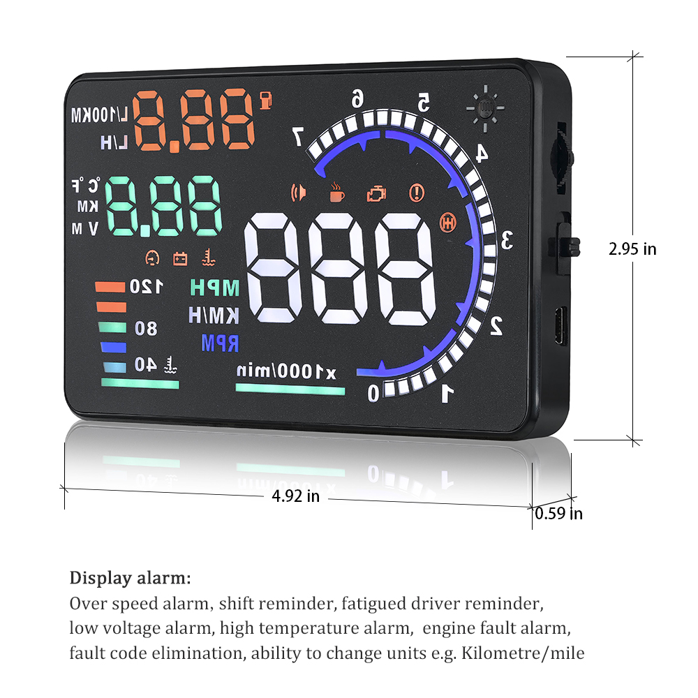 Affichage Tactile OBD2 pour Vo - Hud Obd2 Multi Function Alarm avis et prix