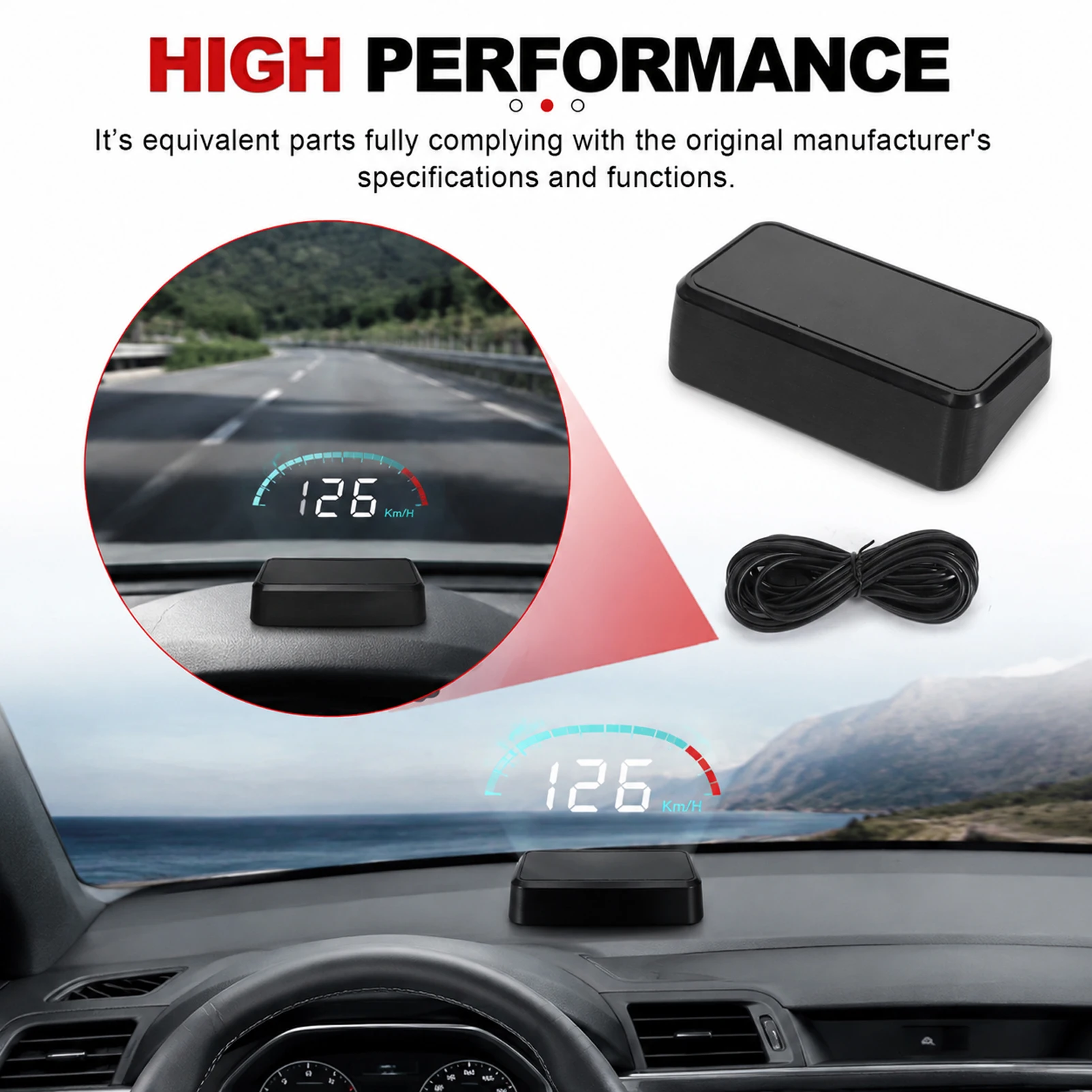 Projecteur de pare-brise HUD,  - Hud Speedometer Digital Universal avis et prix