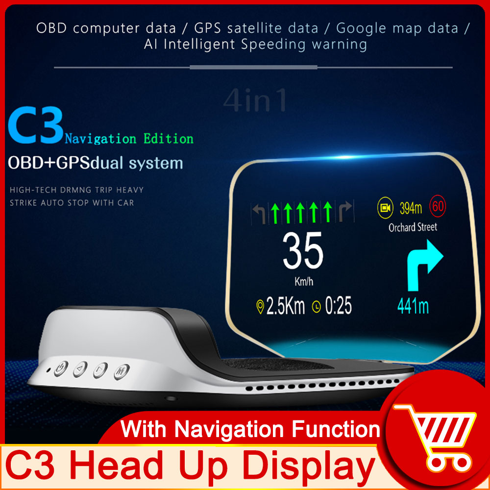 Projecteur de navigation autom - Obd2 Hud Speedometer Projector avis et prix