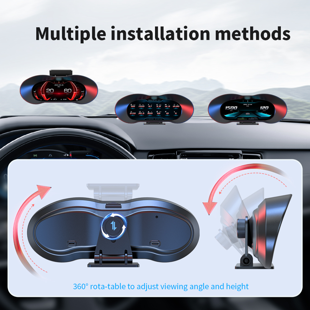 Compteur de vitesse HUD P5, af - Hud Obd2 Multi Function Alarm avis et prix
