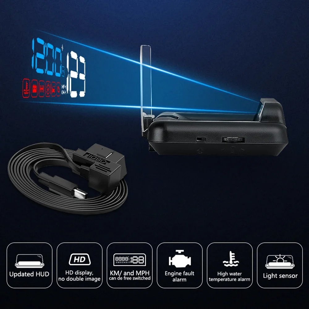 Nouveau C500 OBD2 HUD voiture  - Obd2 Hud Speedometer Projector avis et prix