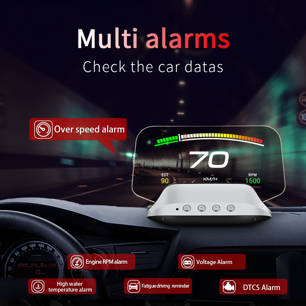 Affichage tête haute de voitur - Obd2 Hud Speedometer Projector avis et prix