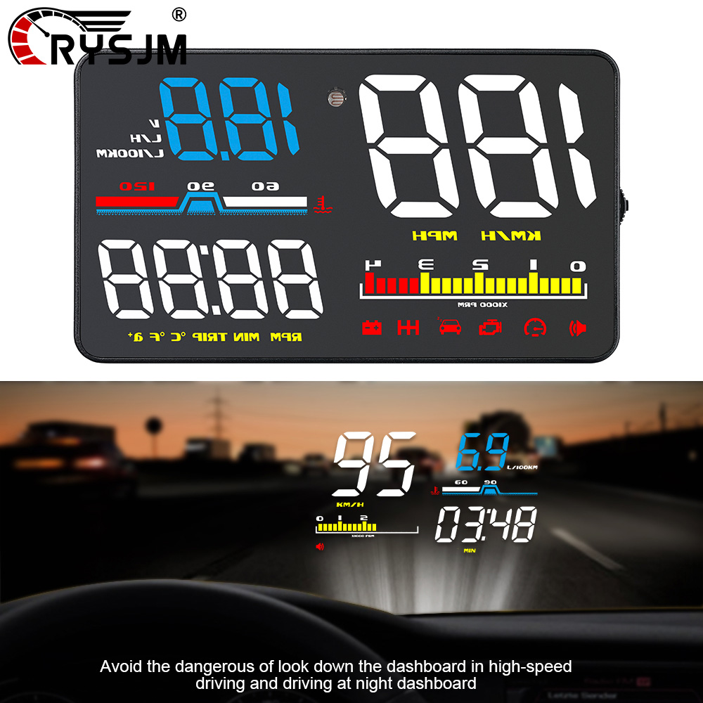 D5000 OBD HUD Affichage numéri - Hud Obd2 Multi Function Alarm avis et prix